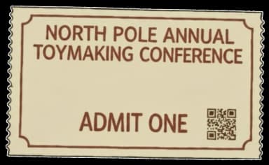 North Pole Toymaking Conference Ticket